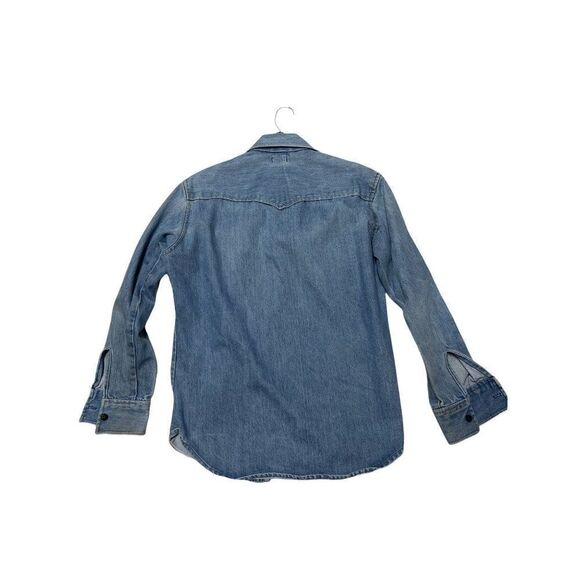 Vintage women's Point Collar Denim Jacket Labeled "Faye" Size Medium - Picture 2 of 9